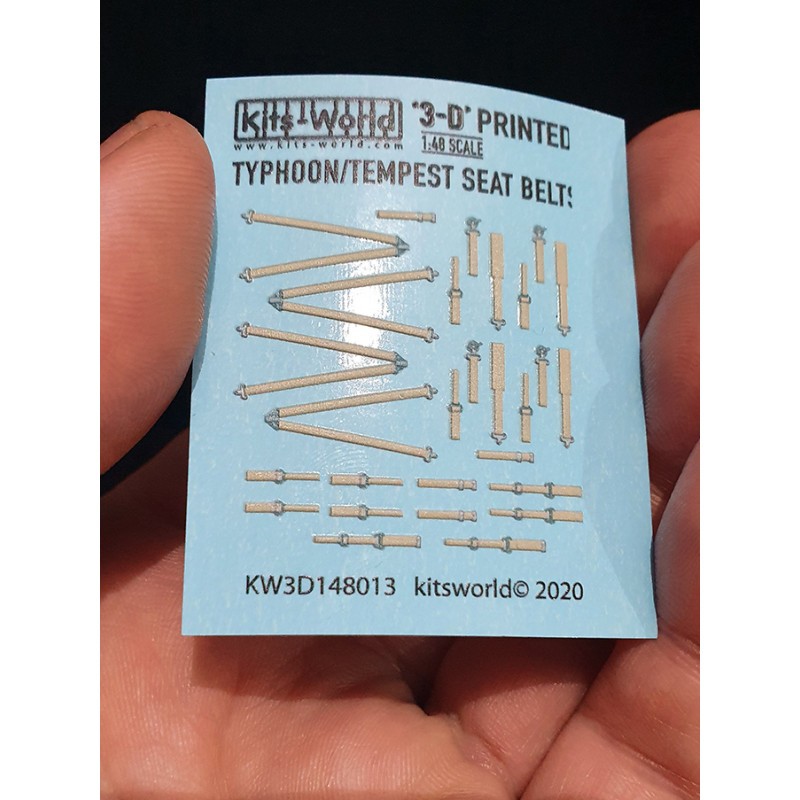 Décalcomanie Autocollants de ceinture de sécurité 3D en couleur de la Seconde Guerre mondiale. Typhon - Tempête