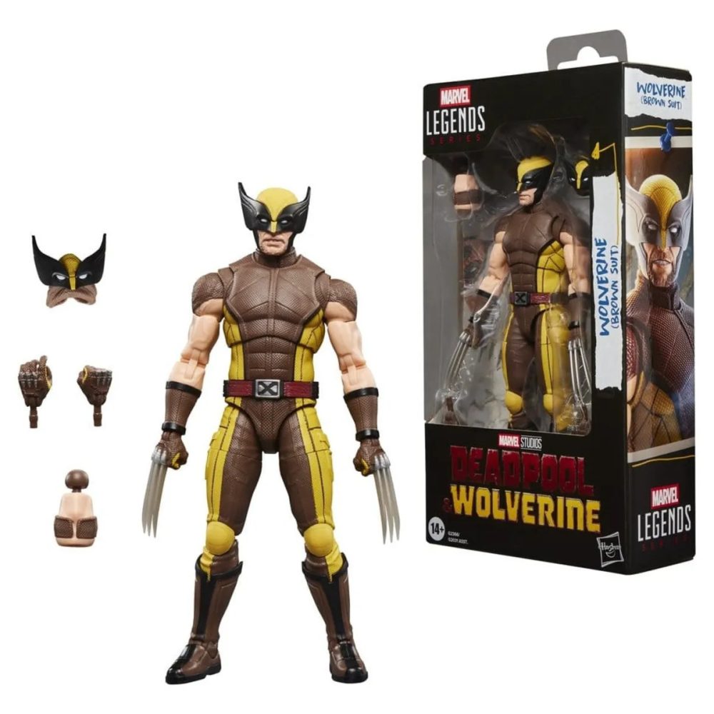 Figurine Deadpool & Wolverine Marvel Legends Wolverine (Brown Suit)