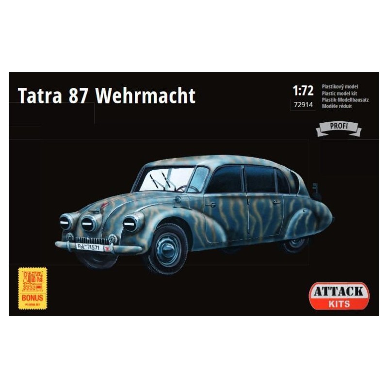 Maquette Tatra 87 Wehrmacht (nouveaux décalcomanies et p/e)
