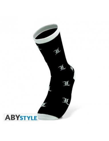 DEATH NOTE – Calcetines – Blanco y Negro – L