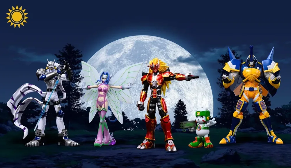 [PREORDER] Digimon Figure [SUN] – Agnimon & Wolfmon & Blitzmon & Fairimon & Chackmon