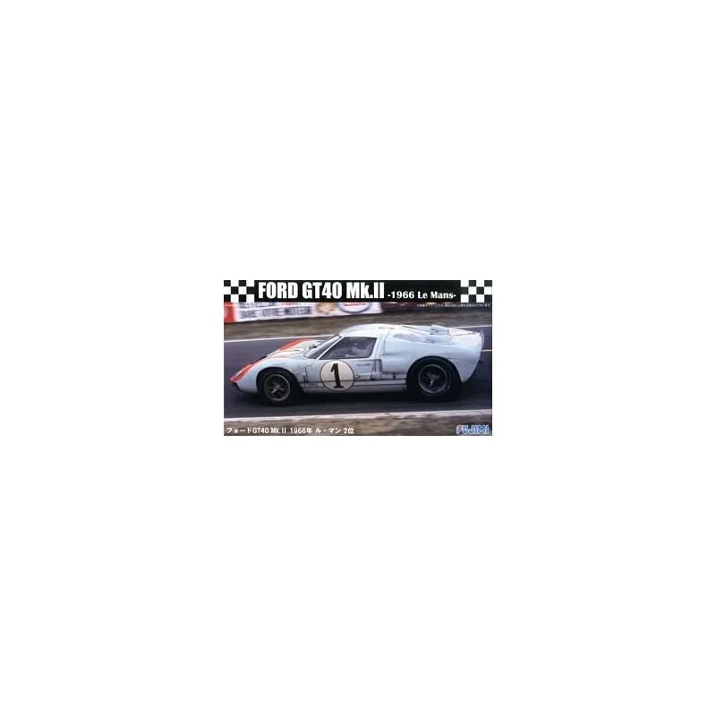 Maquette voiture Ford Gt40 Mk-Ii 66 Lemans 2ème 1/24