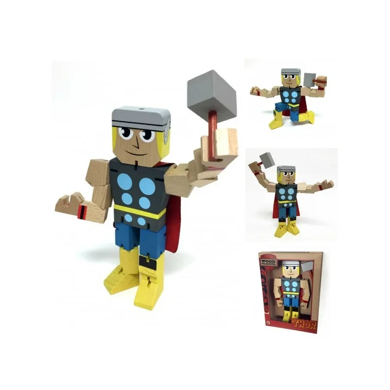 Figurine MARVEL - Wooden Figure - Thor - 20Cm