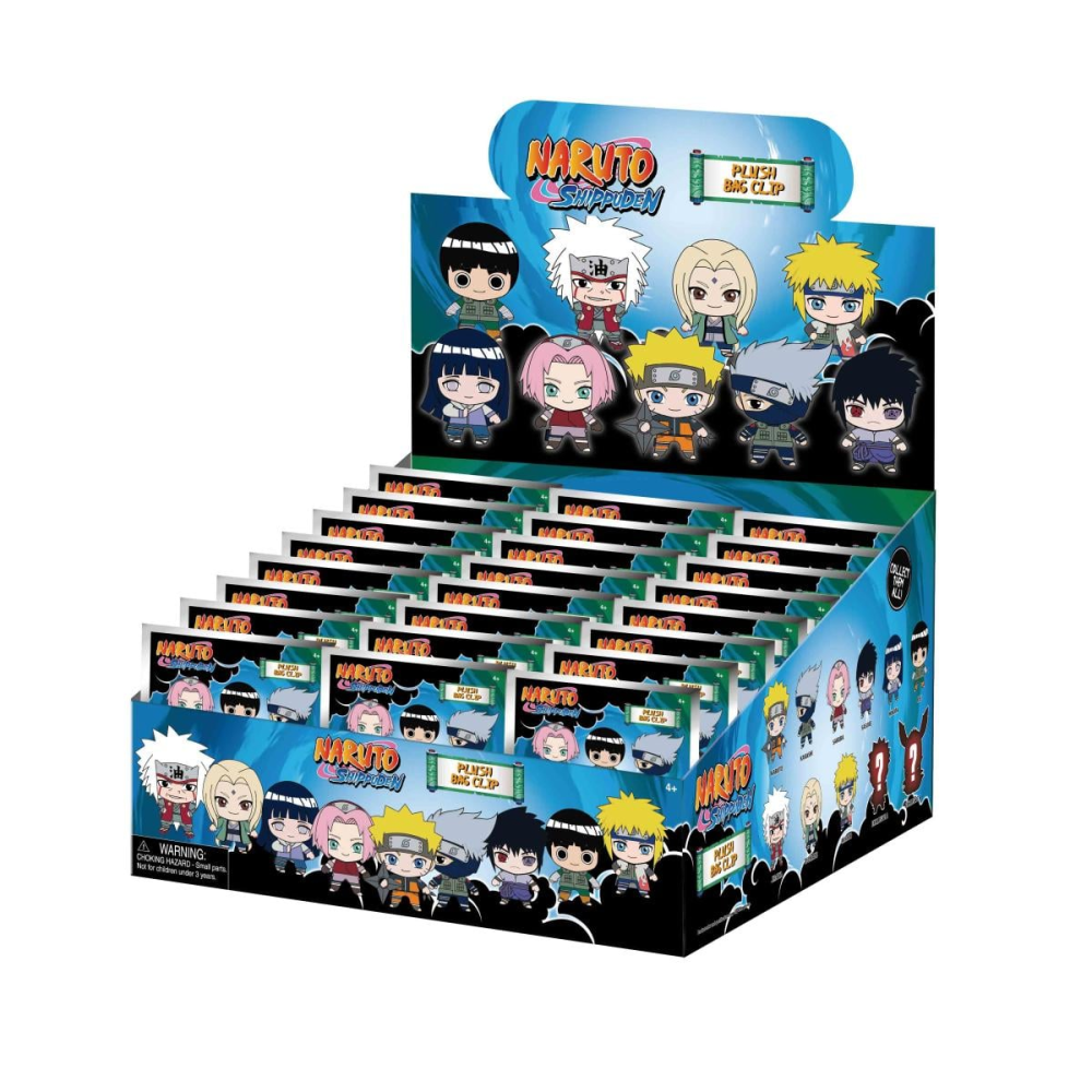 NARUTO - Plush Bag Clip (Display 24 Pcs)