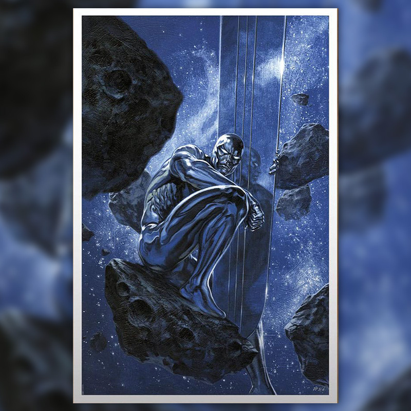 MARVEL Impression Art Print Silver Surfer Ghost Light Sideshow – Comic