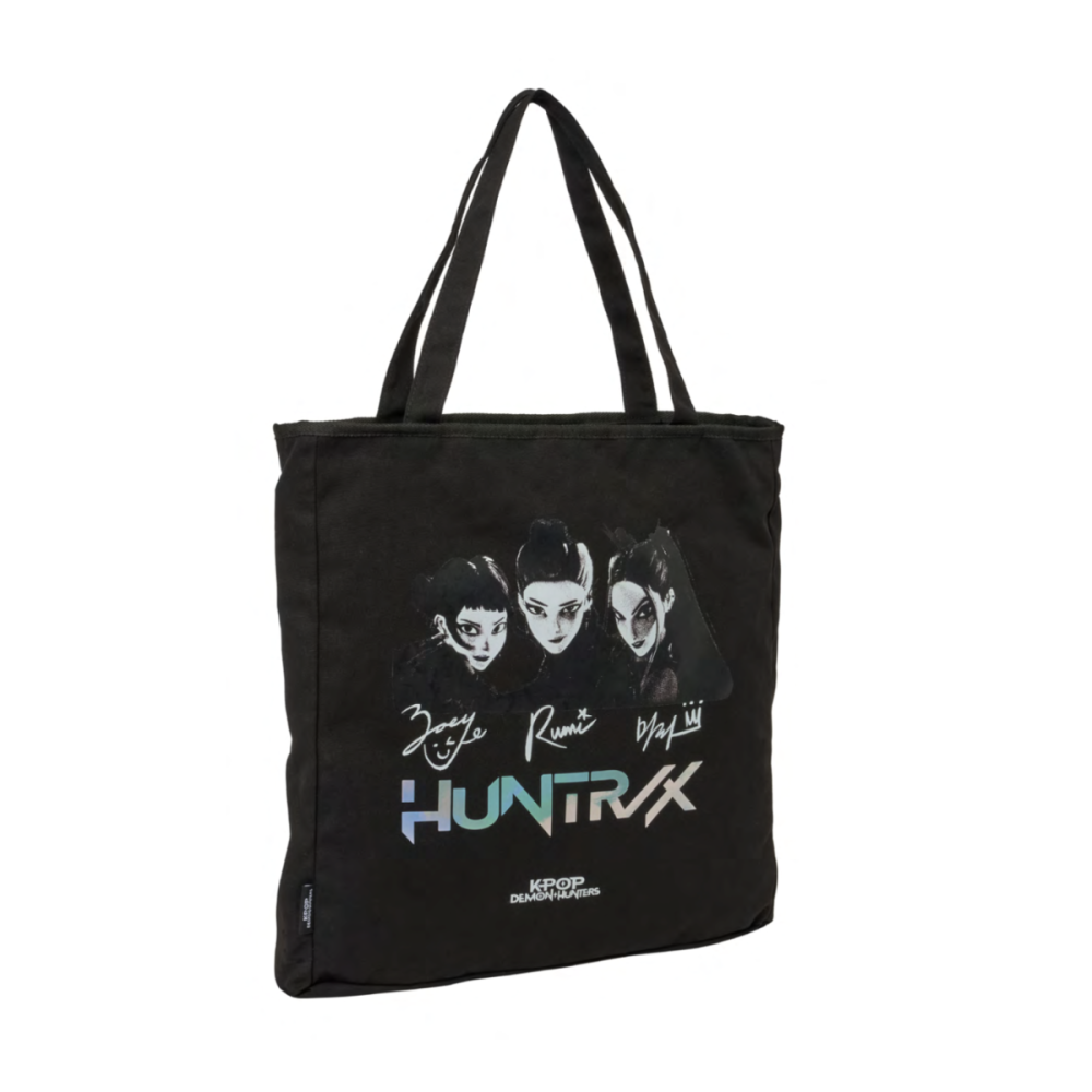 Bagage KPOP DEMON HUNTERS - Huntrix - Tote Bag Zippé Noir