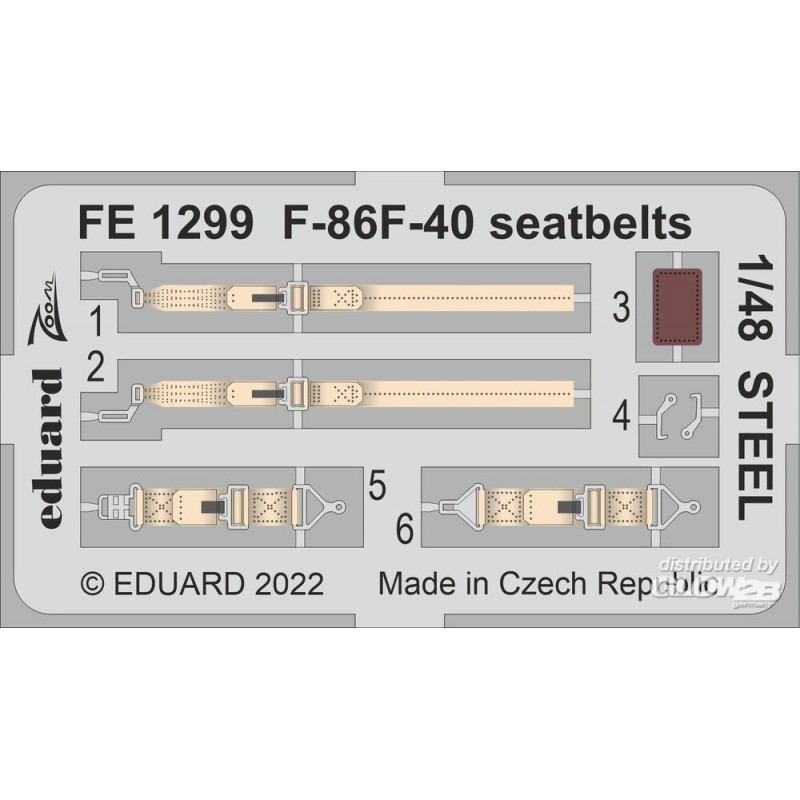 Accessoire F-86F-40 ceintures de sécurité ACIER