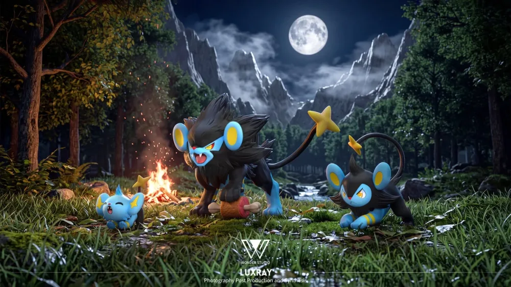 [PREORDER] 1/20 Scale World Figure [WONDER] – Shinx & Luxio & Luxray