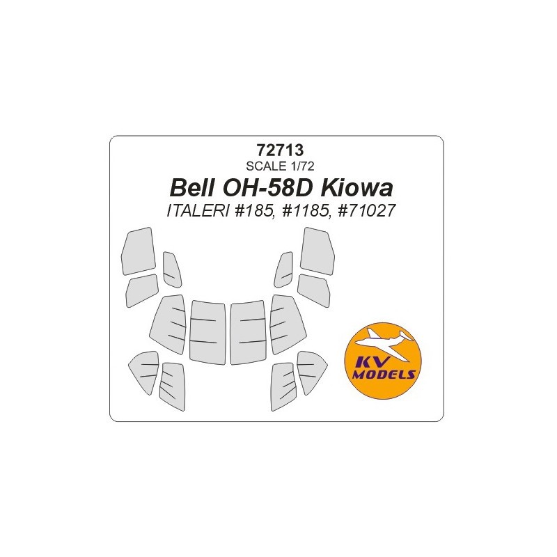 Bell OH-58D Kiowa (conçu pour être utilisé avec les kits ITALERI IT185, IT1185, IT71027)