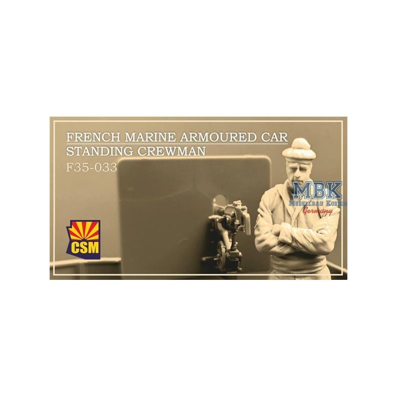 Figurines Homme d'équipage permanent d'une voiture blindée de marine française