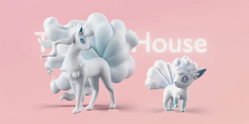 [IN STOCK] 1/20 Scale World Figure [TRAINER HOUSE] – Alolan Vulpix & Ninetales