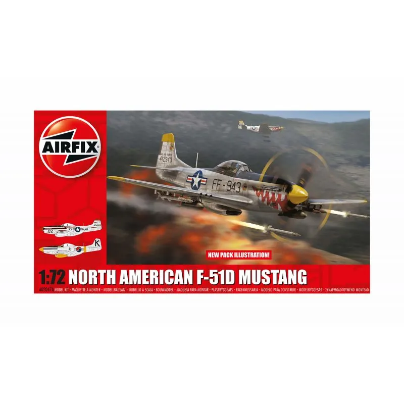 Maquette Mustang F-51D nord-américain