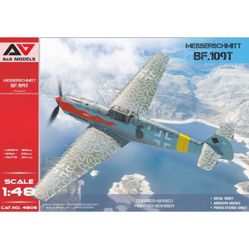 Maquette Chasseur-bombardier Messerschmitt Bf-109T basé sur un porte-avions