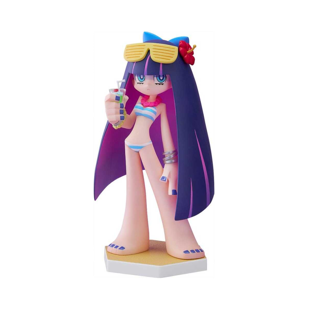 Figurine New Panty & Stocking with Garterbelt Pop Up Parade Beach Queens Stocking L Size 19 cm