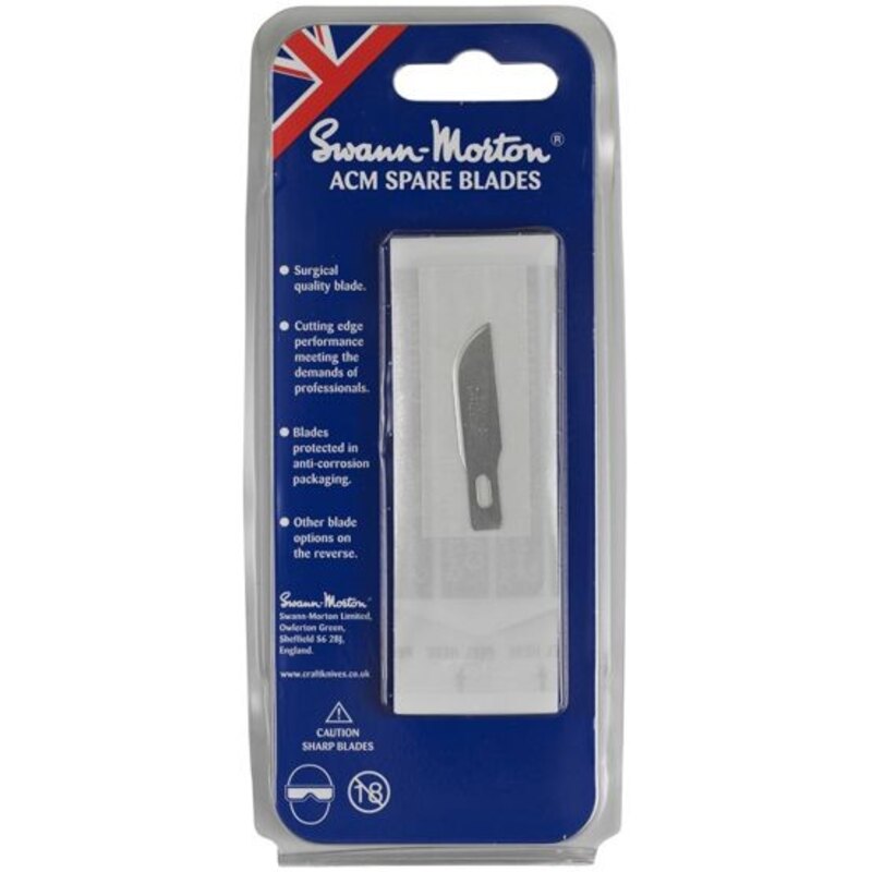 No.10 Blade to fit SM9105 No.1 handle in pack of 5 blades.
