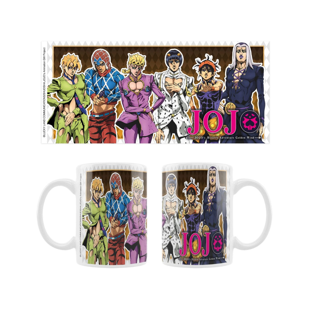 JoJo´s Bizarre Adventure Part 5: Golden Wind mug céramique Main Characters