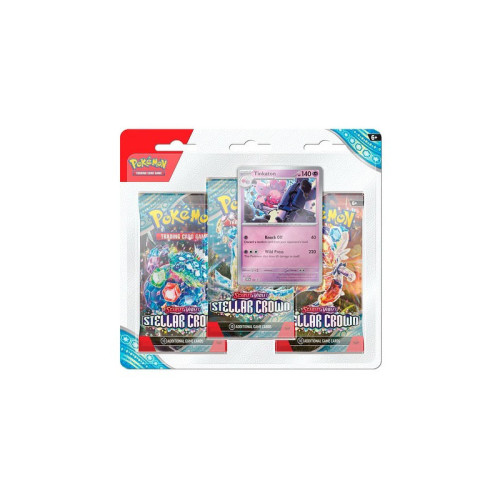 Pokemon Tri-pack 3 boosters EV07 Couronne Stellaire Forgelina
