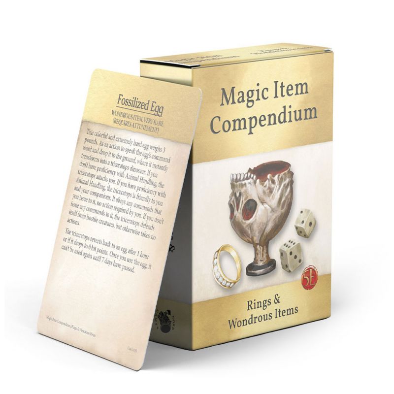 Deck de recueil d’objets magiques Anneaux et objets merveilleux (5E)