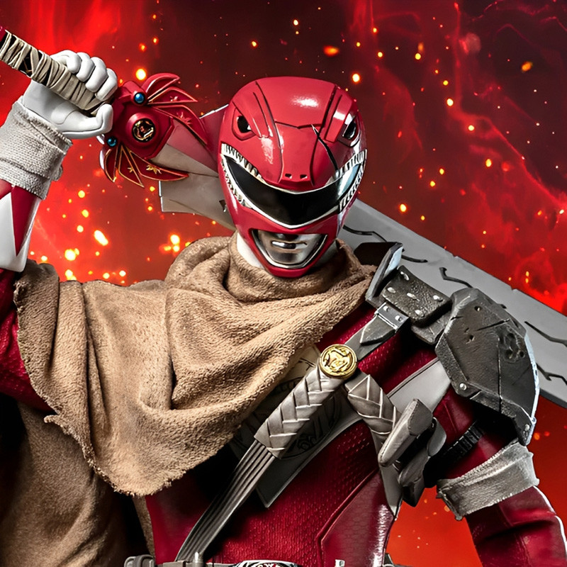 POWER RANGERS The Return Red Power Ranger FigZero Threezero – Figurine