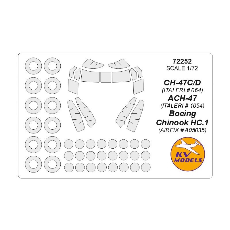 Boeing Vertol CH-47C/D (ITALERI 064) / ACH-47 (ITALERI 1054) / Boeing Chinook HC.1 (Airfix A05035)