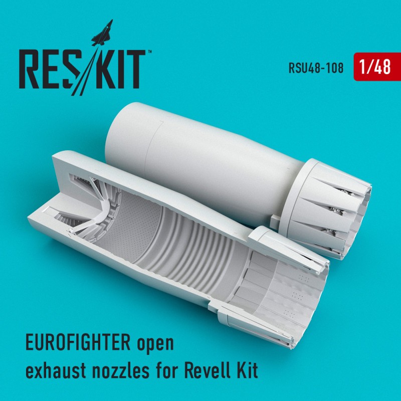 Buses d'échappement ouvertes Eurofighter EF-2000A Typhoon (conçues pour être utilisées avec les kits Revell)