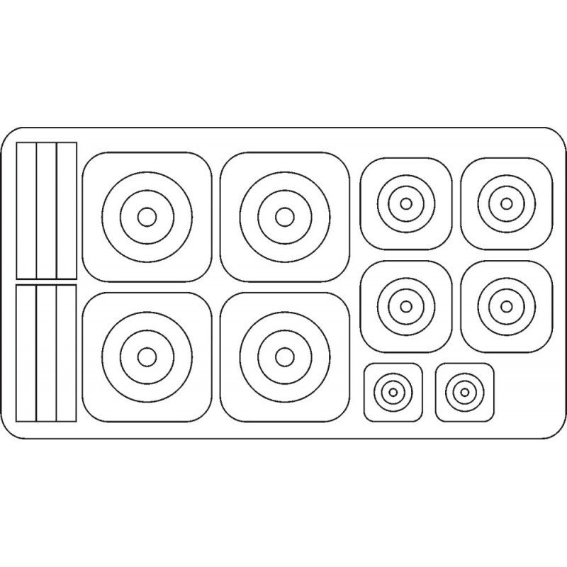 Accessoire Cocardes pour le service grec PZL P.24G