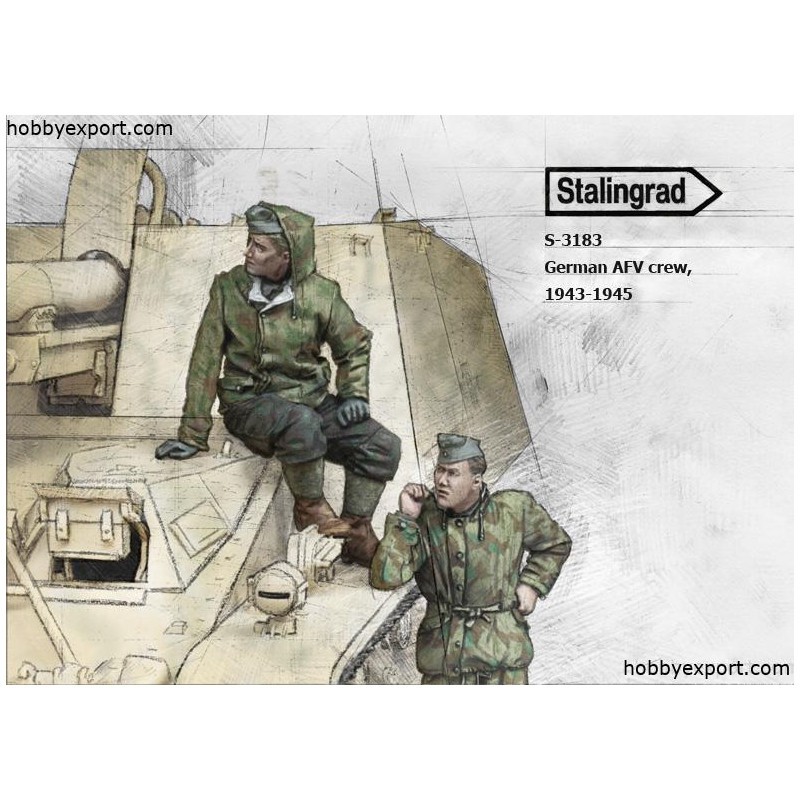 Figurines équipage afv allemand