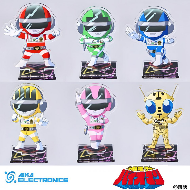 BIOMAN Pack 6 Acrylic Bandai x Aika – Figurine
