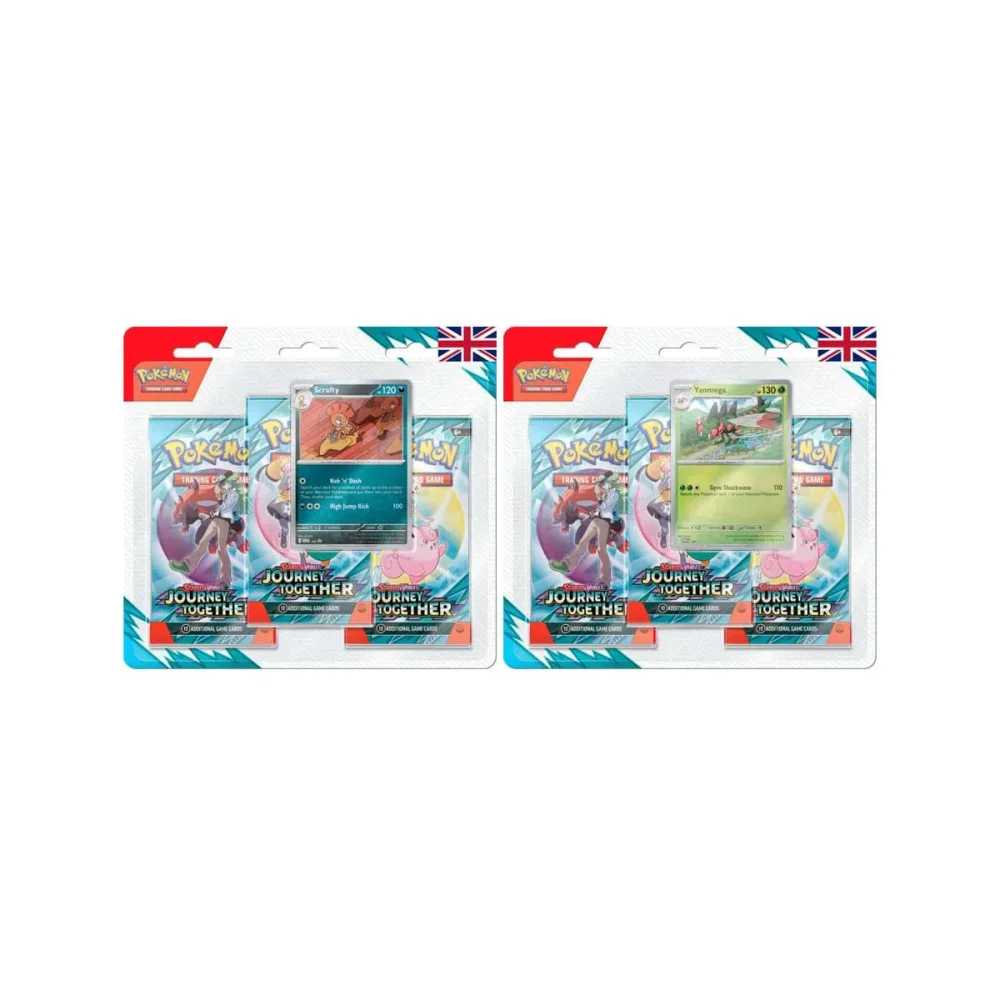 Pokémon TCG Scarlet & Violet 09 Journey Together 3-Pack Blister *ANGLAIS*