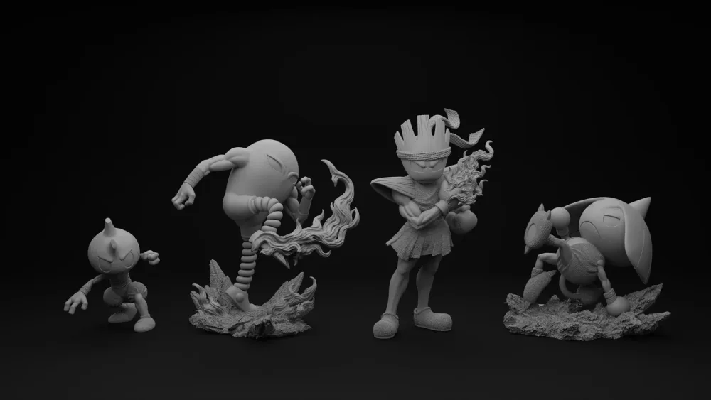 [PREORDER] 1/20 Scale World Figure [DM VIP] – Hitmonlee & Hitmonchan & Tyrogue & Hitmontop