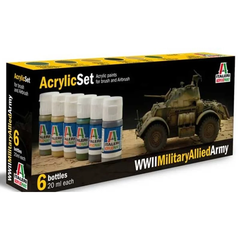 Peinture WWII allied tanks painting set