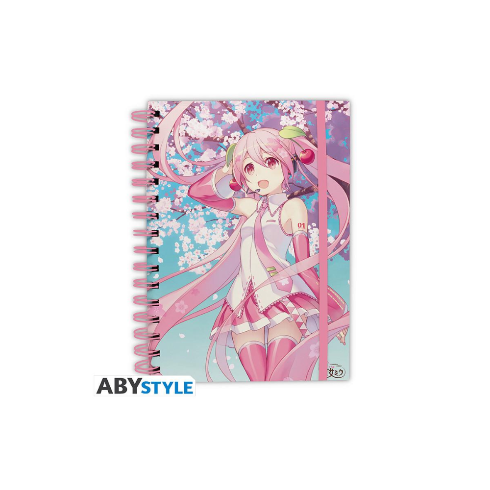 HATSUNE MIKU - Fleurs de Cerisier - Cahier A5 Spiral