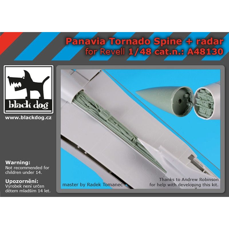 Panavia Tornado spine + radar (conçu pour être utilisé avec les kits Eduard et Revell)