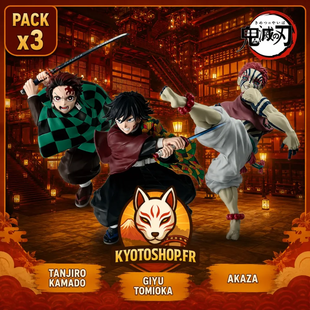 Demon Slayer Kimetsu no Yaiba Maximatic Figurine Tanjiro Kamado & Giyu Tomioka Vs Akaza (Pack)