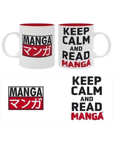 KEEP CALM AND READ MANGA – Taza 320ml – Asian Art