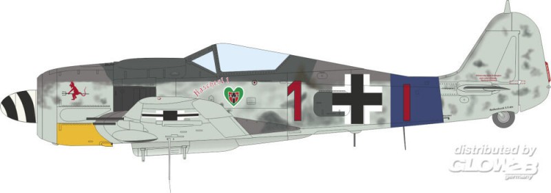 Maquette Fw 190A-8 ailes standard 1/72
