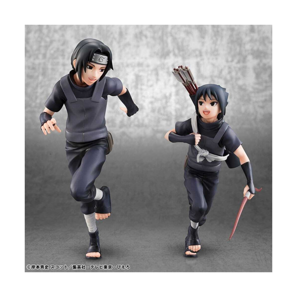 Naruto Shippuden pack 2 figurines PVC G.E.M. Series Itachi Uchiha & Sasuke (Repeat)