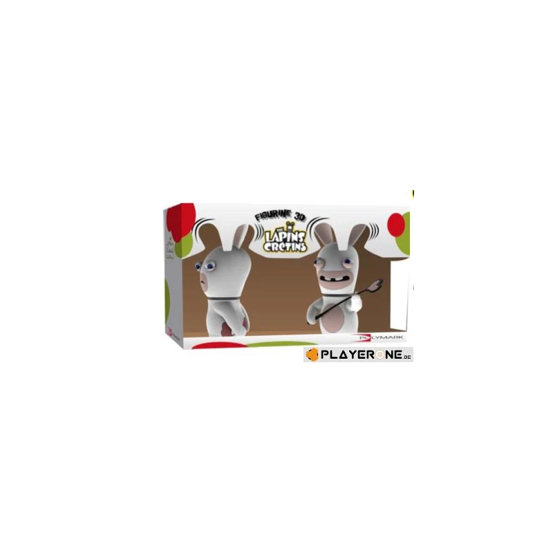 LAPINS CRETINS - Figurine 3D Lapin Chatie BienDouble Pack ( 18 cm )