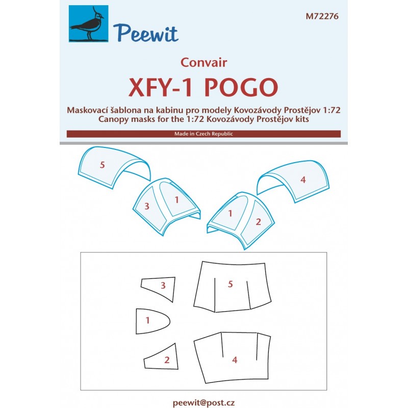 Accessoire Convair XFY-1 POGO (conçu pour être utilisé avec les kits Kovozavody Prostejov)