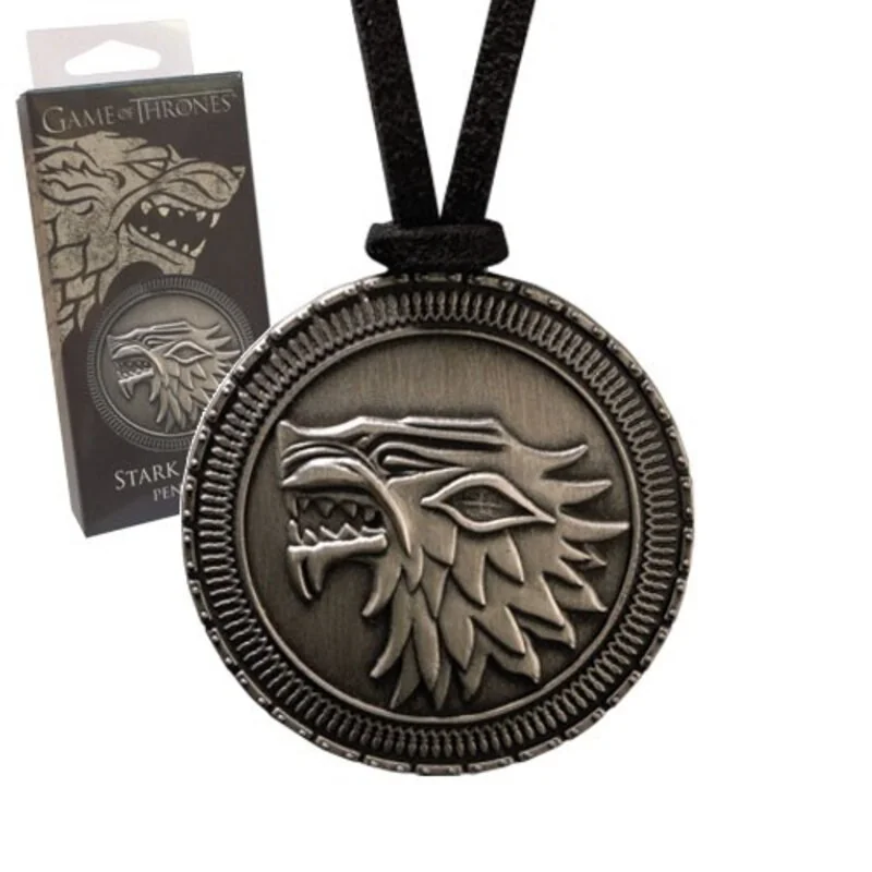 Le Trône de fer pendentif avec lanière Stark Shield