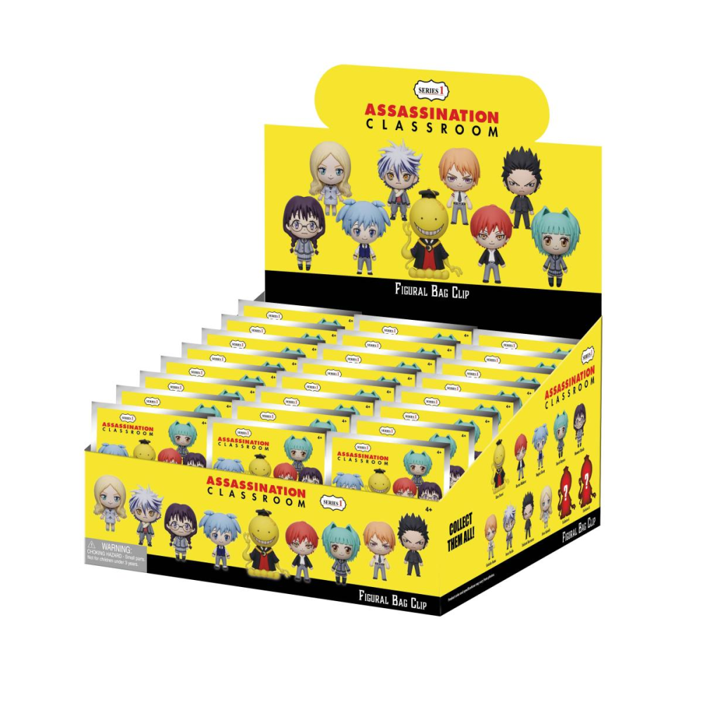 ASSASSINATION CLASSROOM - Series 1 - 3D Foam Bag Clip (Display 24 Pcs)