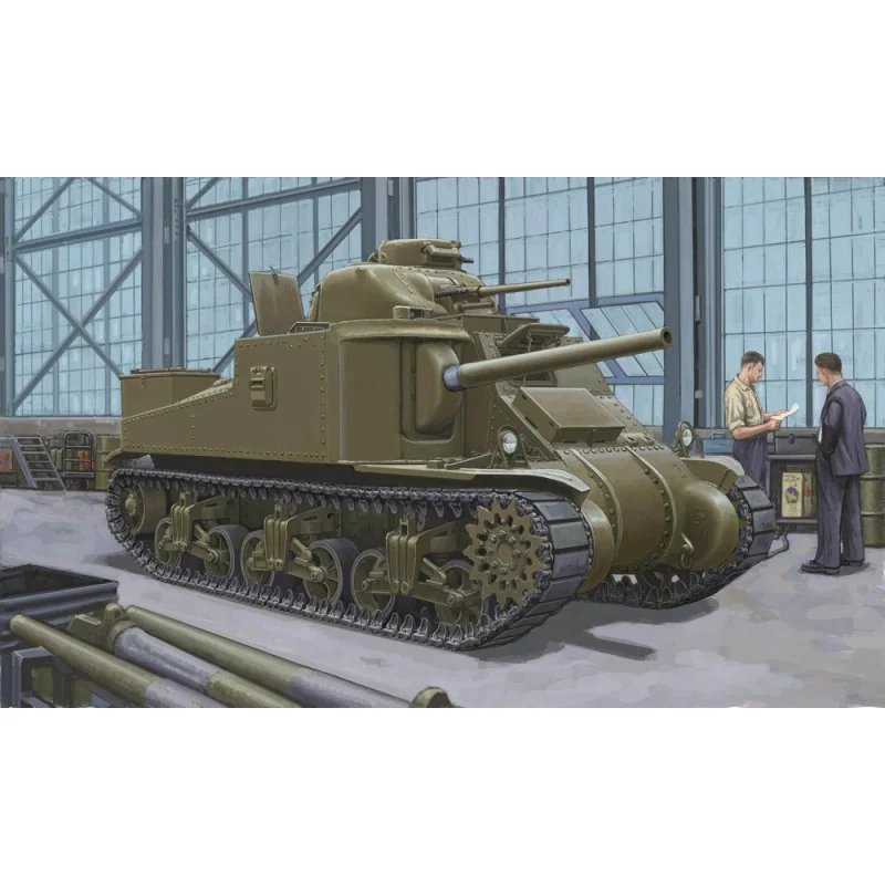 Maquette US M3A4 Medium TankAmerican WWII Lee/Grant medium tank
