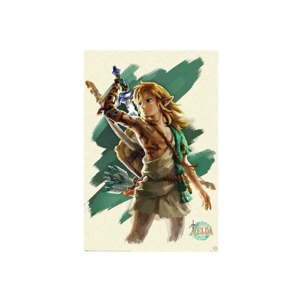 The Legend of Zelda Tears of the Kingdom - Poster Link Unleashed