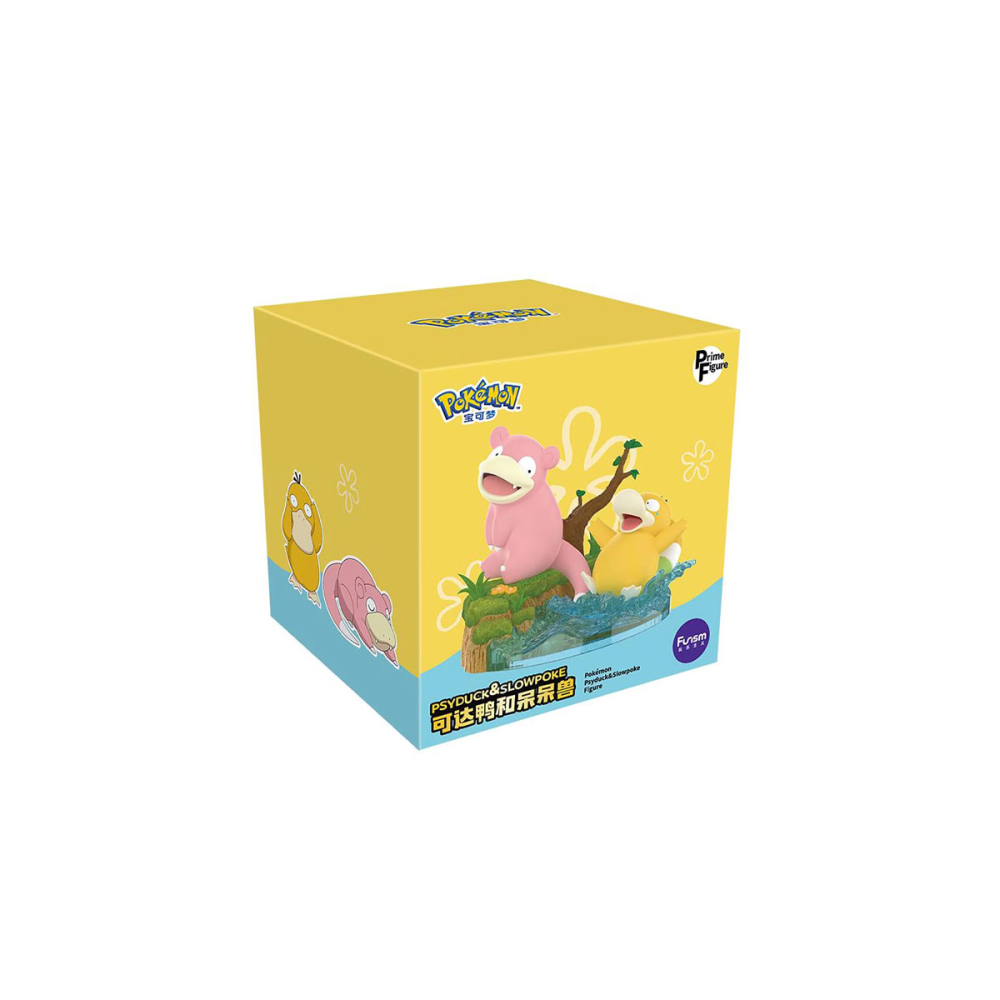 Figurine Pokemon Funism Prime Figure Psykokwak et Ramoloss 20cm