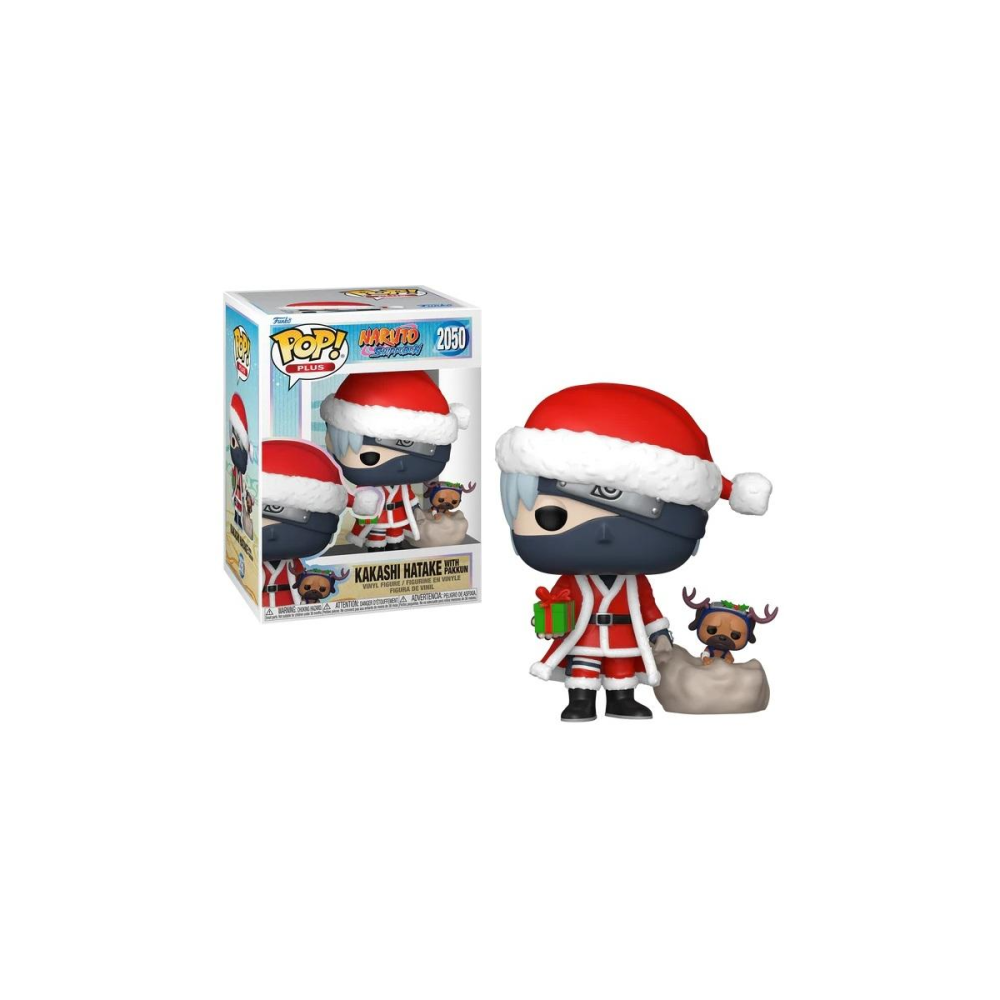 Figurine Pop NARUTO SHIPPUDEN - POP Plus N° 2050 - Kakashi avec Pakkun (Holiday)