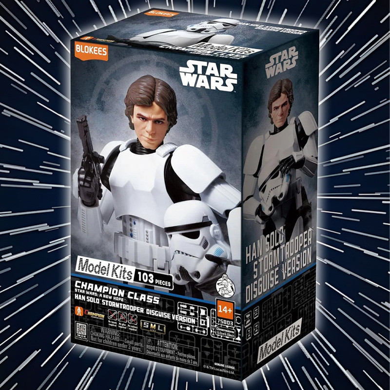 STAR WARS Han Solo Stormtrooper Disguise Version Champion Class Blokees – Maquette