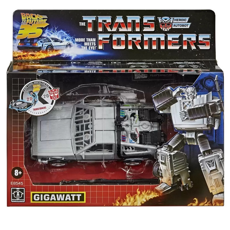 TRANSFORMERS X BACK TO THE FUTURE Gigawatt Delorean Hasbro – Figurine