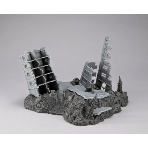 Gundam diorama Realistic Model Series G Structure GS02M The abandoned buildings in New Yark City Material Color Edition