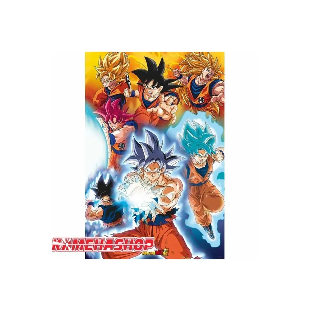 Dragon Ball Z - Poster Goku Transformations - Grand Format