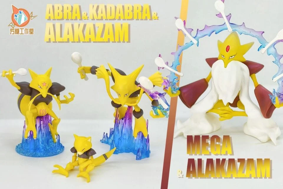 [IN STOCK] 1/20 Scale World Figure [FT] – Abra & Kadabra & Alakazam & Mega Alakazam